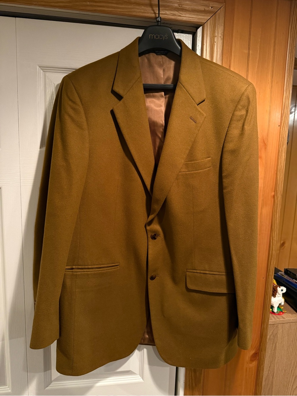 Vintage Joseph & Lyman 100% Cashmere Camel Blazer Made in USA